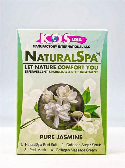 Picture of KDS WHITE JASMINE NATURAL SPA 4 STEP PEDICURE KIT CASE OF 88 PACKS