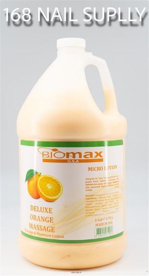 Picture of BIOMAX ORANGE MASSAGE LOTION CASE OF 4 - 1 GALLONS