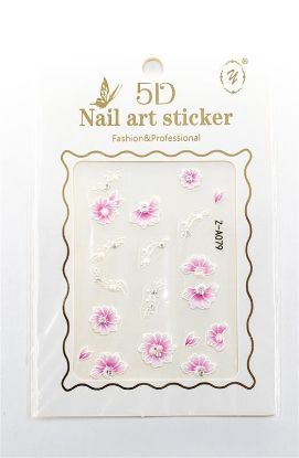 Picture of 5D NAIL ART STICKER PINK FLORAL - Z-A079