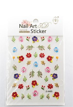 Picture of 5D NAIL ART STICKER MULTI-COLOR FLORAL - Z-A405