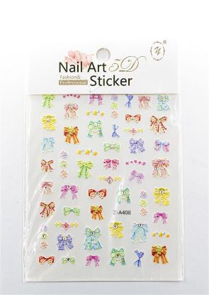 Picture of 5D NAIL ART STICKER MULTI-COLOR BOWS - Z-A408