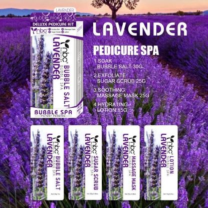 Picture of NBC DELUXE PEDICURE KIT LAVENDER CASE OF 50 KITS