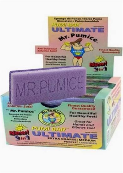 Picture of MR. PUMICE PUMI BAR ULTIMATE 2 IN 1 EXTRA COURSE MEDIUM 1 CASE OF 48 BOXES 576 PCS