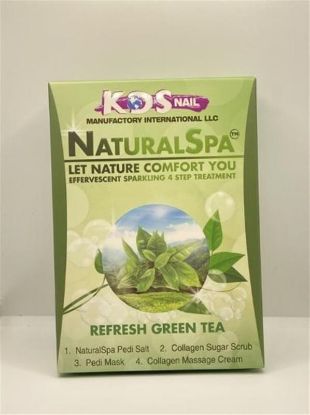 Picture of KDS REFRESH GREEN TEA NATURAL SPA 4 STEP PEDICURE KIT CASE OF 88 PACKS