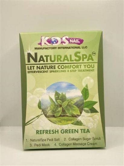 Picture of KDS REFRESH GREEN TEA NATURAL SPA 4 STEP PEDICURE KIT CASE OF 88 PACKS