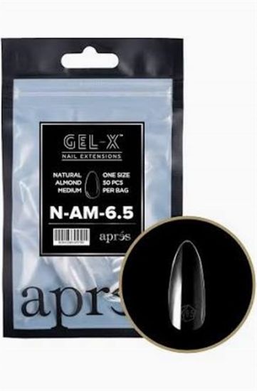 Picture of APRES GEL-XÂ® NATURAL ALMOND MEDIUM TIP REFILL BAG-6.5