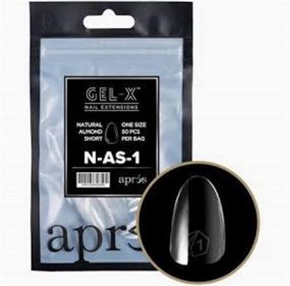 Picture of APRES GEL-XÂ® NATURAL ALMOND SHORT TIP REFILL BAG-1