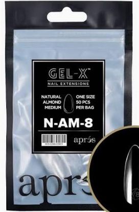 Picture of APRES GEL-XÂ® NATURAL ALMOND MEDIUM TIP REFILL BAG-TIP SIZE 8