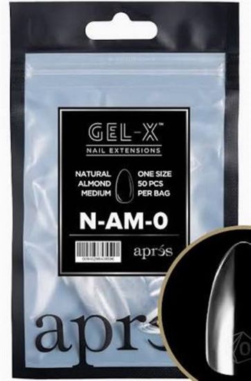 Picture of APRES GEL-XÂ® NATURAL ALMOND MEDIUM TIP REFILL BAG-0