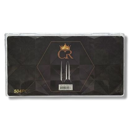 Picture of CROWN  CLEAR TIPS STILETTO 504 PCS JP-021