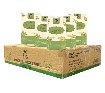 Picture of CROWN DELUXE COLLAGEN 4 STEP CASE OF 50 KITS - GREEN TEA CN