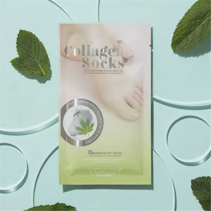 Picture of VOESH V COLLAGEN SOCKS CANNABIS SATIVA 100PCS CASE