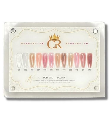 Picture of CROWN POLY GEL SET OF 12 COLORS - 60ML