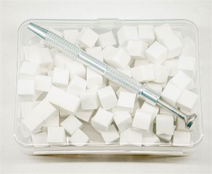 Picture of CHROME APPLICATOR WITH MULTI-COLOR SPONGES WHITE CR-63