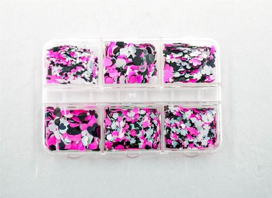 Picture of BLACK, WHITE, & PINK CONFETTI STYLE 1