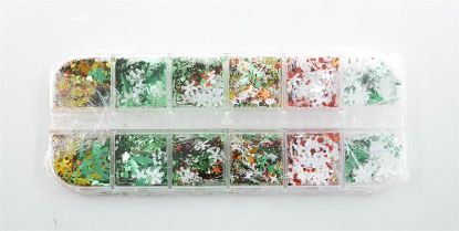 Picture of COLORFUL SNOWFLAKE CONFETTI 12PC STYLE 2