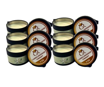 Picture of CROWN MASSAGE CANDLE VANILLA 12PCS