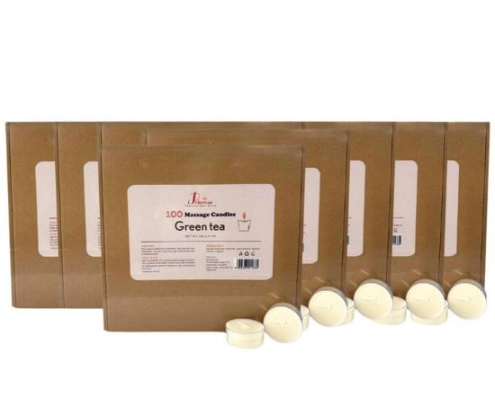 Picture of IPRINCESS 100 MASSAGE CANDLES GREEN TEA CASE OF 8 BOX
