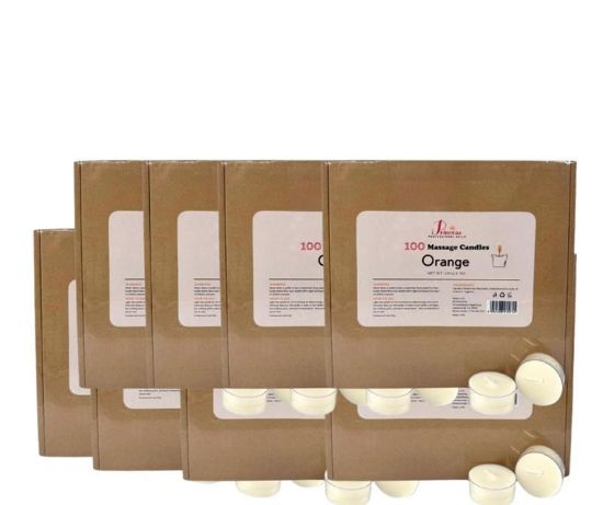 Picture of IPRINCESS 100 MASSAGE CANDLES ORANGE CASE OF 8 BOX