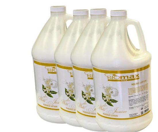 Picture of BIOMAX WHITE JASMINE MASSAGE LOTION CASE OF 4 - 1 GALLONS