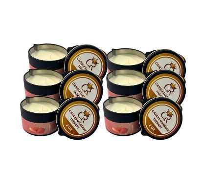 Picture of CROWN MASSAGE CANDLE STRAWBERRY 12PCS