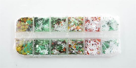 Picture of COLORFUL SNOWFLAKE CONFETTI 12PC STYLE 2