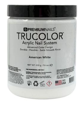 Picture of PREMIUMNAILS TRUCOLOR AMERICAN WHITE ACRYLIC POWDER 16OZ