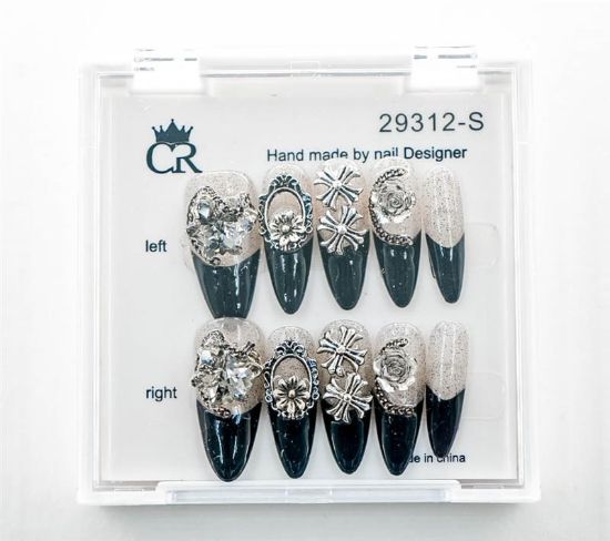 Picture of CROWN HAND PAINTED PRESS-ON NAILS - STYLE 29312