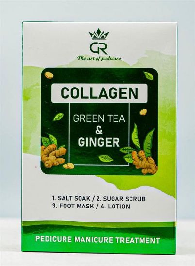 Picture of CROWN COLLAGEN PEDICURE 4 STEP SINGLE- GREEN TEA & GINGER