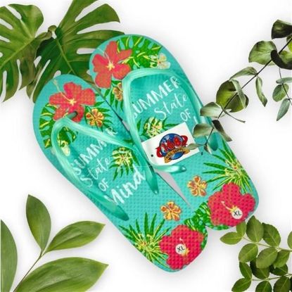 Picture of 168 SLIP ON SLIPPER LIGHT BLUE CASE OF 100 PAIRS