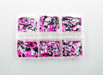 Picture of BLACK, WHITE, & PINK CONFETTI STYLE 1