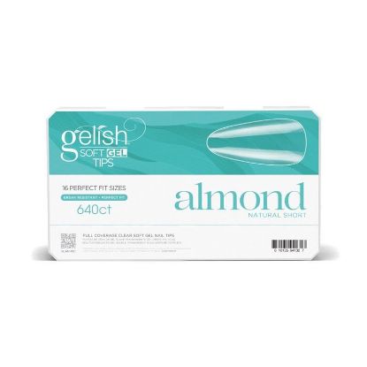 Picture of GELISH SOFT GEL TIPS - SHORT ALMOND 640 CT