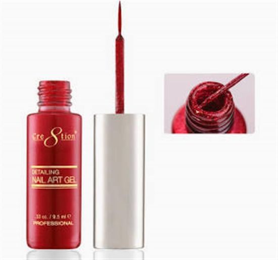 Picture of CREATION NAIL ART POLISH RED GLITTER