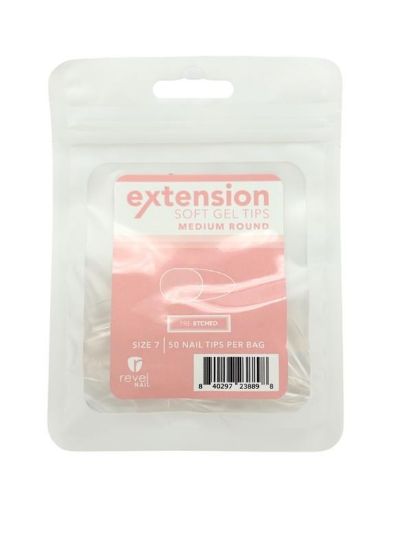 Picture of REVEL SOFT GEL TIP REFILL MEDIUM ROUND #7 50PCS