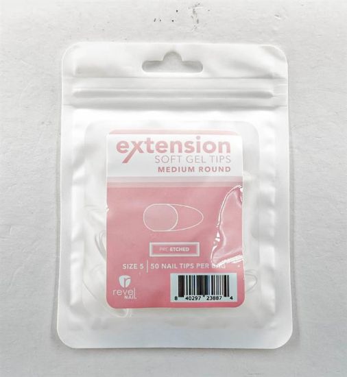 Picture of REVEL SOFT GEL TIP REFILL MEDIUM ROUND #5 50PCS