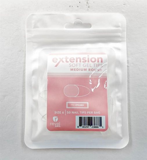 Picture of REVEL SOFT GEL TIP REFILL MEDIUM ROUND #6 50PCS