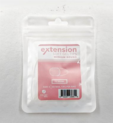 Picture of REVEL SOFT GEL TIP REFILL MEDIUM ROUND #3 50PCS