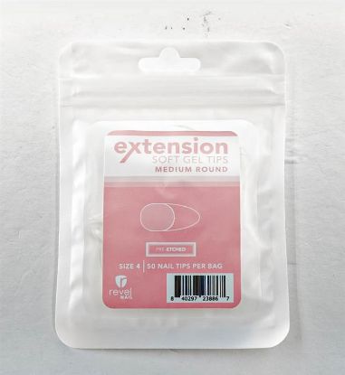 Picture of REVEL SOFT GEL TIP REFILL MEDIUM ROUND #4 50PCS