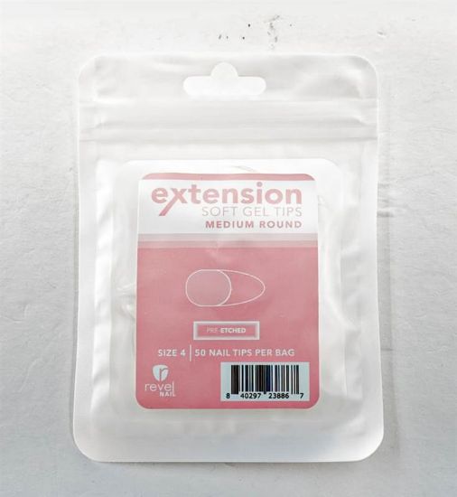 Picture of REVEL SOFT GEL TIP REFILL MEDIUM ROUND #4 50PCS