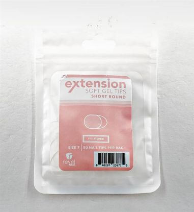 Picture of REVEL SOFT GEL TIP REFILL SHORT ROUND #7 50PCS