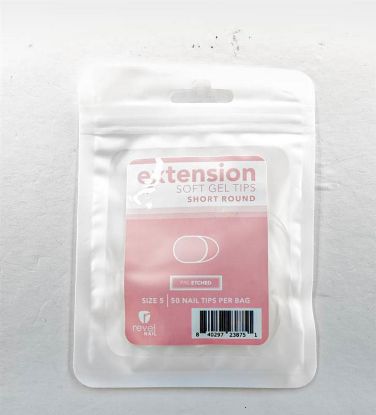 Picture of REVEL SOFT GEL TIP REFILL SHORT ROUND #5 50PCS