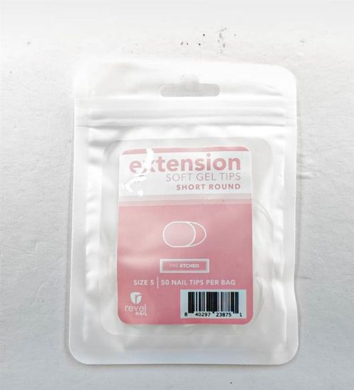 Picture of REVEL SOFT GEL TIP REFILL SHORT ROUND #5 50PCS