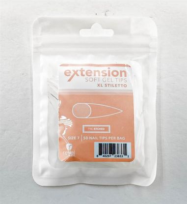 Picture of REVEL SOFT GEL TIP REFILL XL LONG STILETTO #7 50PCS