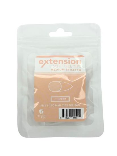 Picture of REVEL SOFT GEL TIP REFILL MEDIUM STILETTO #5 50PCS