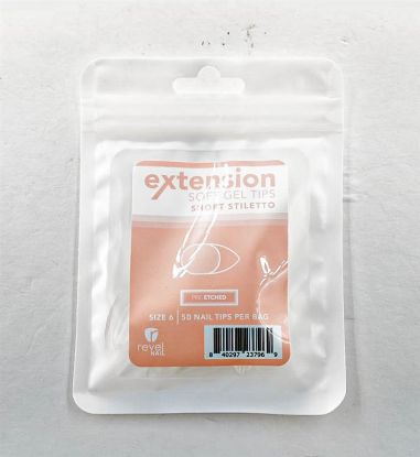 Picture of REVEL SOFT GEL TIP REFILL SHORT STILETTO #6 50PCS
