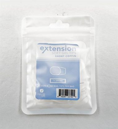 Picture of REVEL SOFT GEL TIP REFILL SHORT COFFIN #5 50PCS