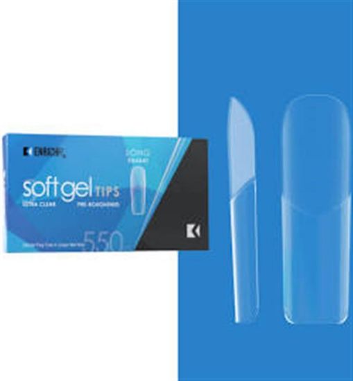 Picture of KUPA GELFINITY ENRICHRX SOFT GEL TIPS SQUARE LONG - 550 COUNT