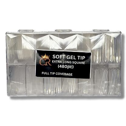 Picture of CROWN  SOFT GEL TIPS SQUARE CR-85