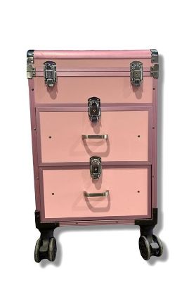 Picture of LARGE NAIL CASE PINK WITH DRAWERS