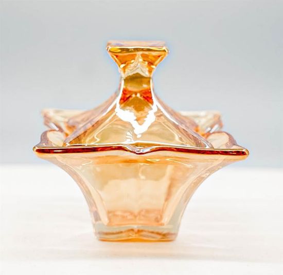 Picture of WIDE PETAL GLASS JAR CHAMPAGNE